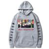 Naruto Sasuke Print Velvet Hooded Sweater For Men And Women
