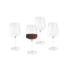Clear Flared Red Wine Glass with Stem 17 Ounce, 4 Pack
