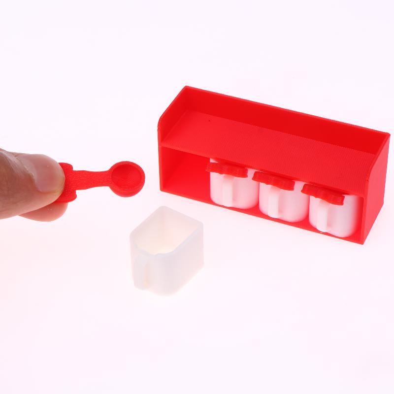 1/12 Кукольный домик Мини Мультяшная Модель Банки для Приправ Украшение Кухни Кукольного Дома Аксессуары для Сцены Кукольного Дома Игрушки для Имитации