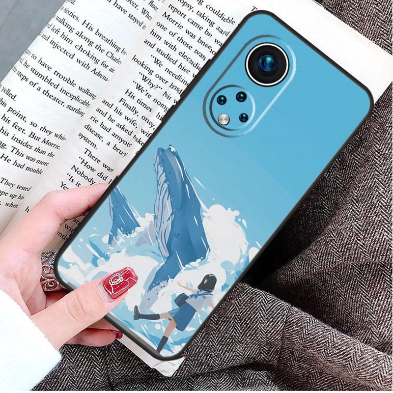 Кит Рыба Волна Море Чехол Для Honor Magic 8 6 7 Lite Honor 400 200 Pro 50 70 90 X8c X8b X9a X9c X9b X9d Win Чехол