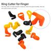 12 Pieces Finger Knife Ring Plastic Embroidery Quilting Thread Cutter Thimble Sewing Accessories Handcraft DIY Tool