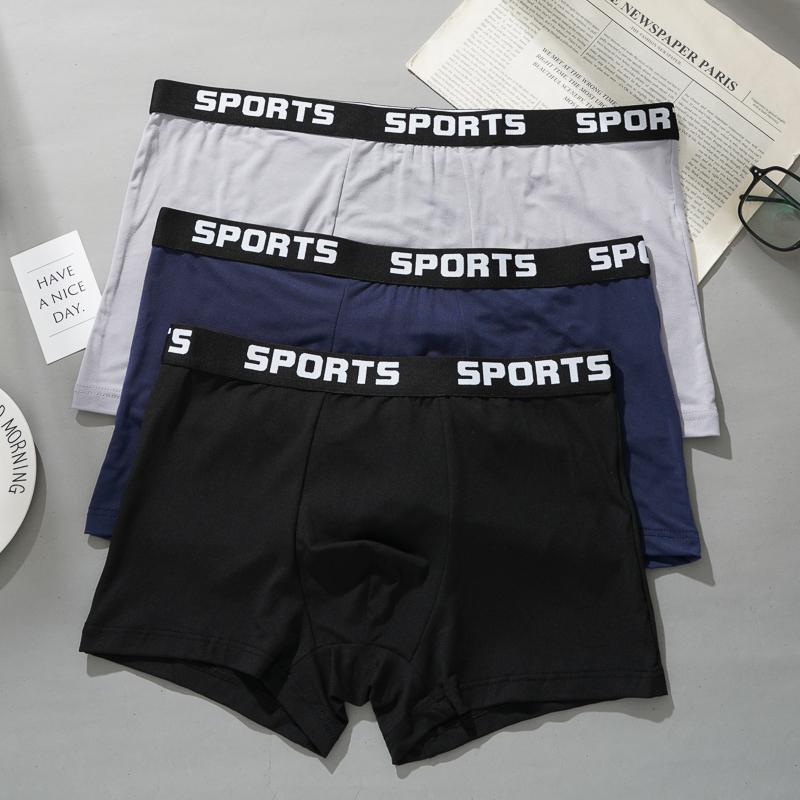 10PCS Men SPORTS Boxer Shorts Underwear Comfort Trend Panties Man Simple Breathable Underpants