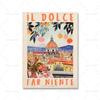 La Dolce Vita плакат и принт ретро Spritz коктейль холст картина Позитано Италия Амальфитанское побережье путешествия настенное искусство декор для спальни
