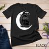 Vintage Halloween Scary Black Cat Witch Hat Moon Witchy Gift Unisex T-shirt