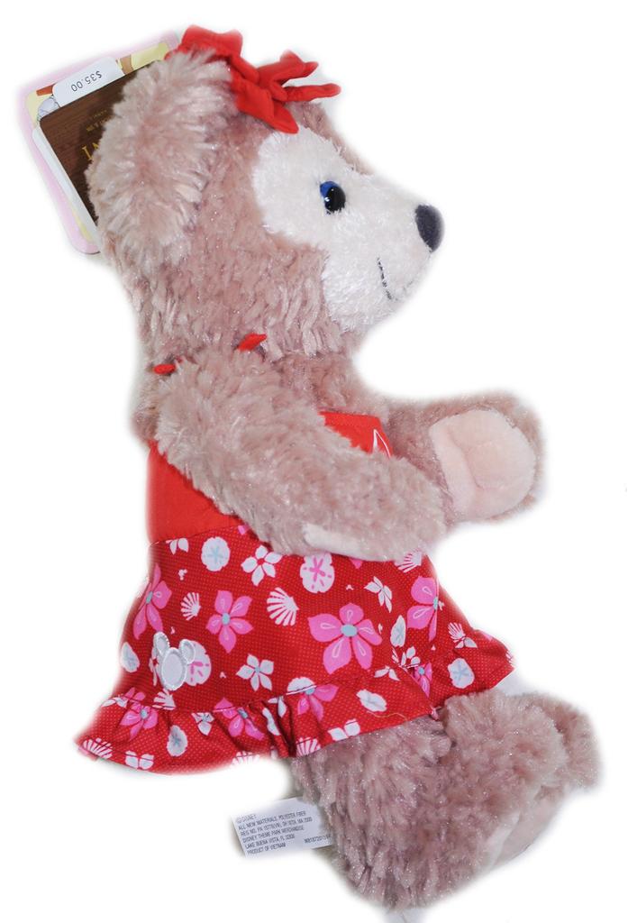 Disney Resort Spa Shellie May Plush Toy Wearing Red Comes with Souvenir Bag [Aulani & Exclusive] Dress, Wrapped, [Item]