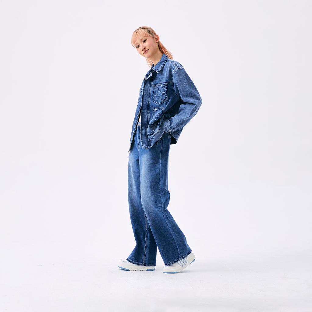 MLB Нью-Йорк Янкис Нескользящие Устойчивые к истиранию Низкие Скейтбордические Кроссовки Унисекс Белый Синий 3ASXD025N-50BLS