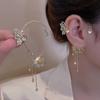 Модные украшения Сказочный циркон Бабочка Крючок для уха Серьга для девочек Корейский стиль Клипса для уха Клипса для козелка уха