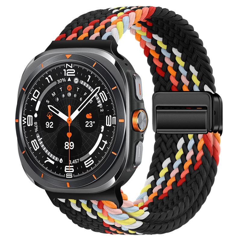 Для Samsung Galaxy Watch 8 Classic 46мм Ремешок Аксессуары Магнитный Нейлоновый Плетеный Спортивный Часы 8 44мм 40мм Браслет Correa Galaxy Watch7 Ultra 47мм Ремешок