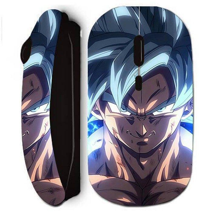 Беспроводная мышь - Dragon Ball Z - ГОКУ Ультра Инстинкт - Черная - USB-ключ в комплекте - Портативная