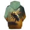 Honeycomb Bee Graphic Sweatshirts Funny Insect Bees 3D Printed Hoodies For Men New In Hoodie & Sweatshirts Casual Y2k Hoody