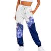 Women's Casual Fashion Sweatpants Printed Pants Elastic Waist Drawstring Pants