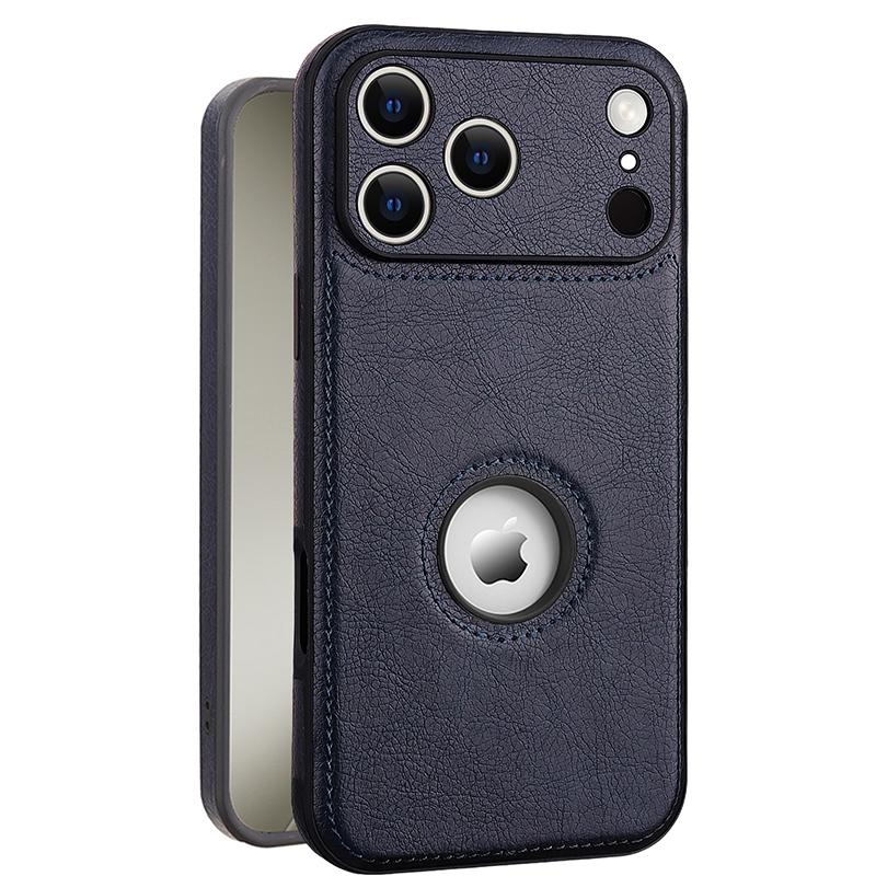 Чехол для iPhone 17 16 15 14 13 12 11 Pro Max Plus, мягкая кожаная задняя панель с отверстием для защиты объектива, чехол с полным покрытием по краям