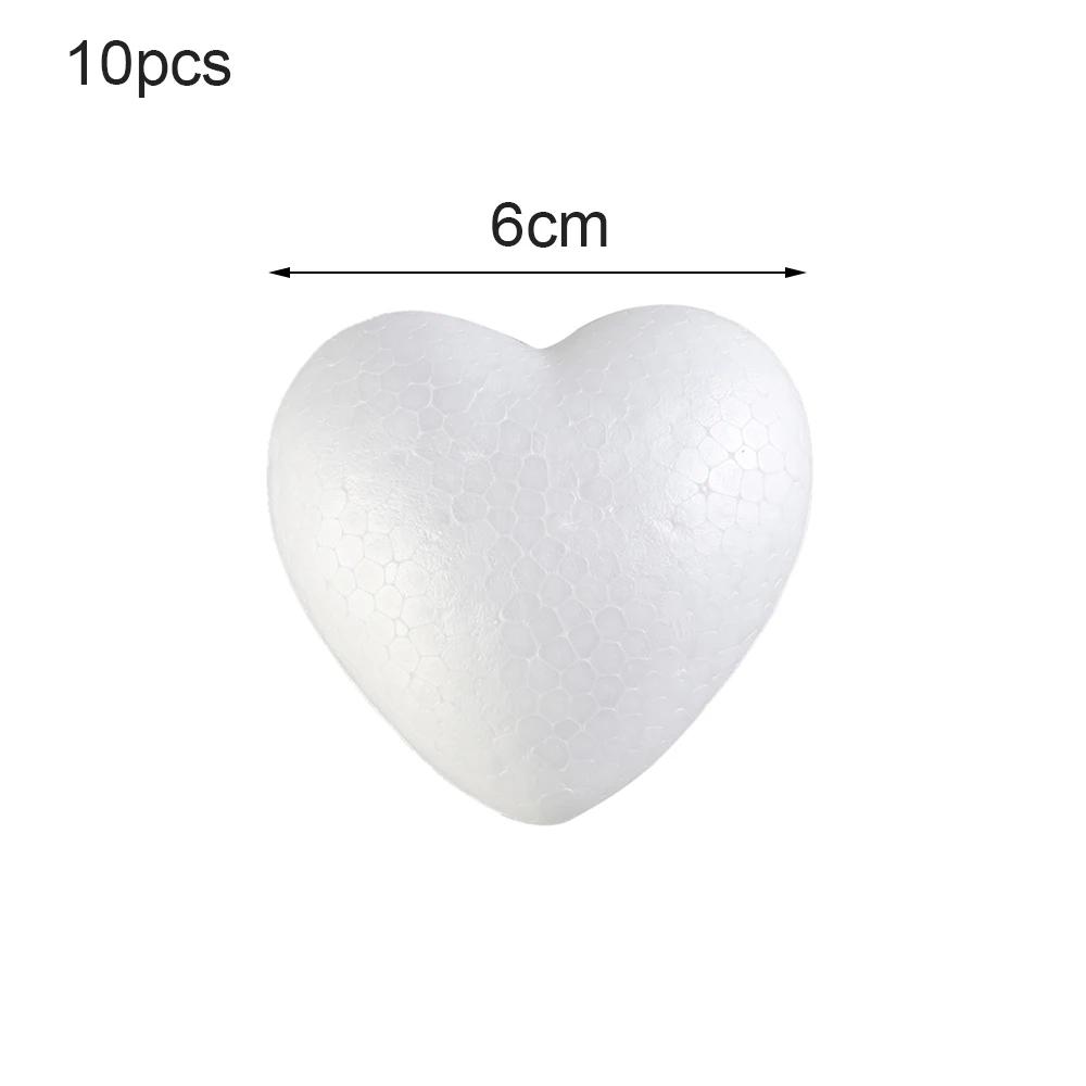 6/8.5/10/15 см новая форма для сердца из пенопласта белые шарики для поделок из пенопласта моделирование полистирол свадебный декор сделай сам игрушка-шар украшение для вечеринки