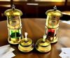 Латунные бортовые огни (красный и зеленый) | Морские масляные лампы | Красные, зеленые линзы | Винтажная реплика морского судового огня для рождественского подарка