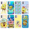 Чехол ST85 Spongebob Cartoon для Samsung A04 A14 A23 A34 A54 M23 M33 M52 M53 Realme 10 9 C30S C35 C55 VIVO Y02S Y21 Y33S Y51 X80 Pro, прозрачный чехол