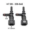Fuel Line Hose Pipe Quick Release Female Connector 7.89mm ID6 8x6 2PCS