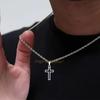 Повседневные полые necklaces с крестом для мужчин и мальчиков, водонепроницаемый кулон-крест из нержавеющей стали, религиозные украшения для веры и молитвы, подарок