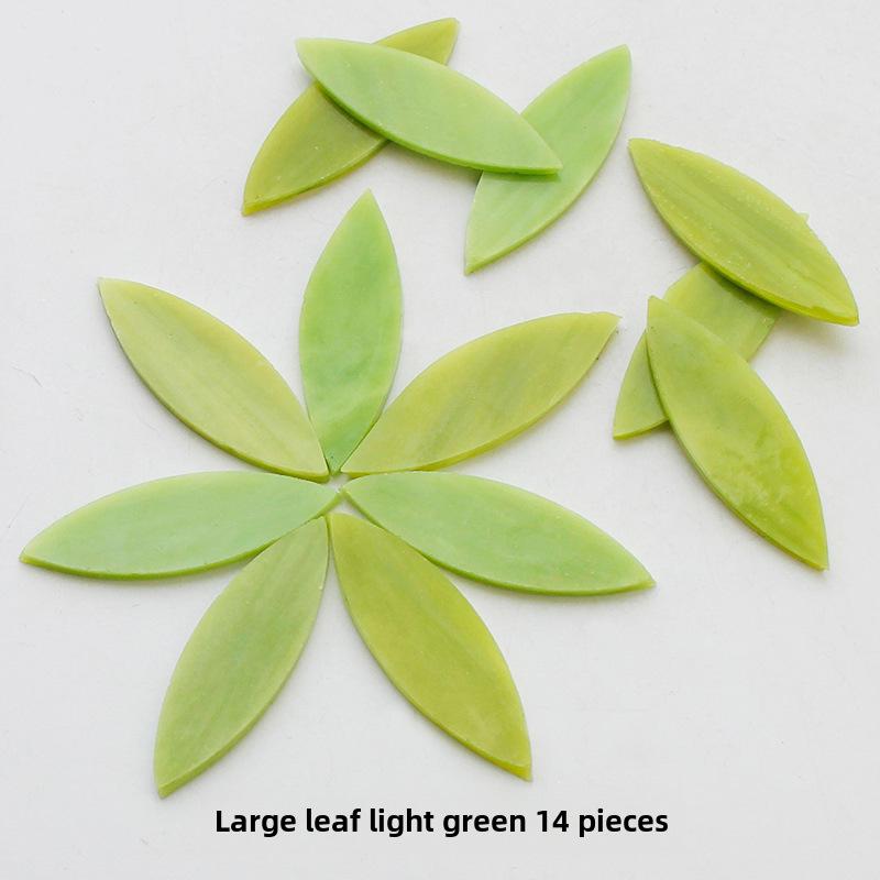 Смешанные цветные листовые слюдяные стеклянные мозаичные детали для украшения подсвечника своими руками