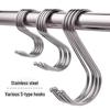 Thickened S-Shaped Multi-Functional Hook for Kitchen, Dorm, Bathroom, and Hanging Clothes
