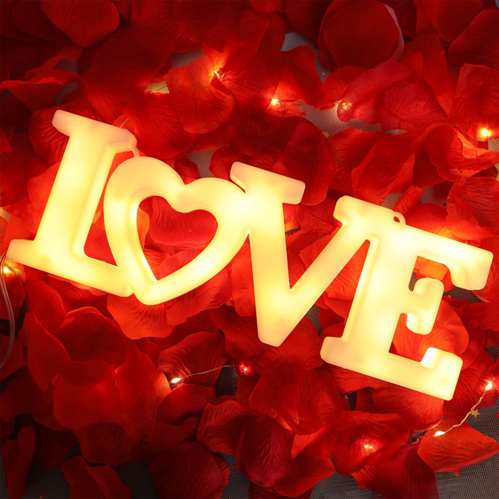 Светодиодная подсветка Love Letter Декоративная цветная легко подвешиваемая романтическая подсветка Heart Letter