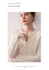 Women's Cashmere Cable Knit Cardigan: Soft, Thick, Round Neck, Single-Breasted, Solid Color - Perfect for Autumn and Winter.