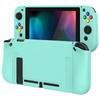 PlayVital Protective Case for Soft TPU Slim Case Cover for Switch with Colorful ABXY Button Caps Switch, [Misty Green]