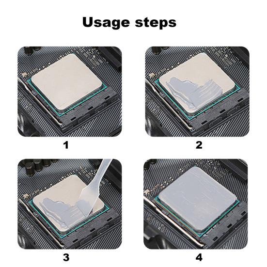 Термопаста для ЦП, не вызывающая коррозии, широкая совместимость, термопаста для ЦП/ГП, смазка для радиатора