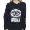 DC Comics Womens/Ladies The Flash Batman White Logo Sweatshirt