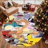 Pokemon Pattern Round Rug, Indoor/Outdoor Mat, for Picnic, Gameroom, Bedroom, Office, Living Room, Home Decor Carpet, Birthday Gift