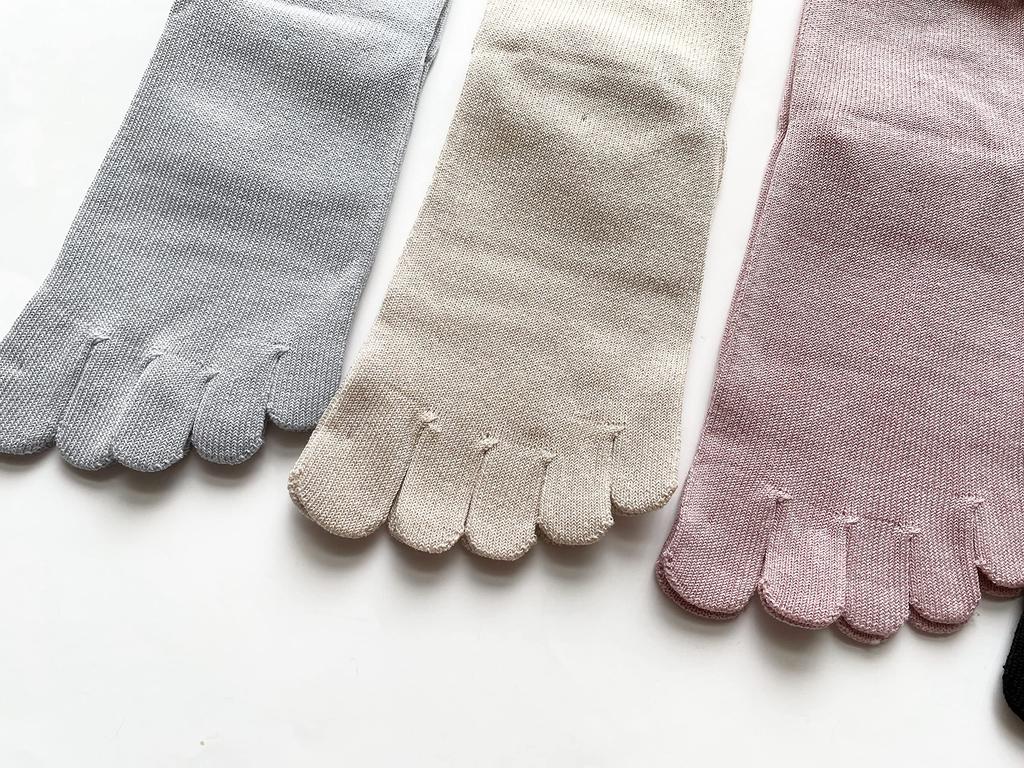 EM Wear Made in Japan Short Sizes Cotton for 4 4 Pairs Japan Five-Toe Socks, 22-25cm, 100% Comfort, Colors,