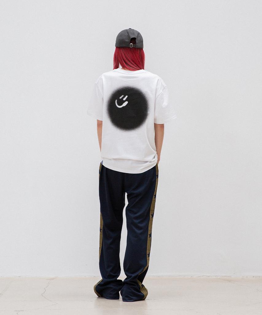 ISTKUNST Blur Smiley Ball Tee_White(Ik2Emmt502A)