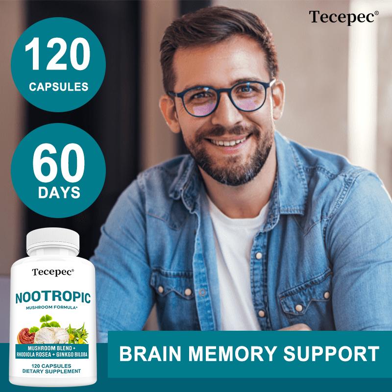 Bacopa Monnieri Extract Dietary Supplement, With Vitamin B6, B12, 120 Capsules