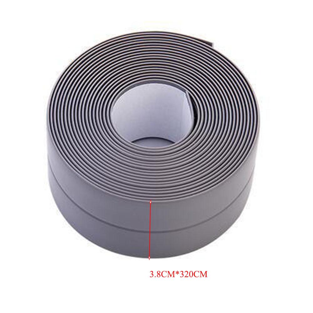 Waterproof Anti-mildew Sealing Tape Bathroom Bathtub White PVC Self-adhesive Sealing Strip Kitchen Sink Door Window Seam Sticker