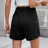 Женские модные сексуальные однотонные повседневные шорты с эластичной резинкой на талии