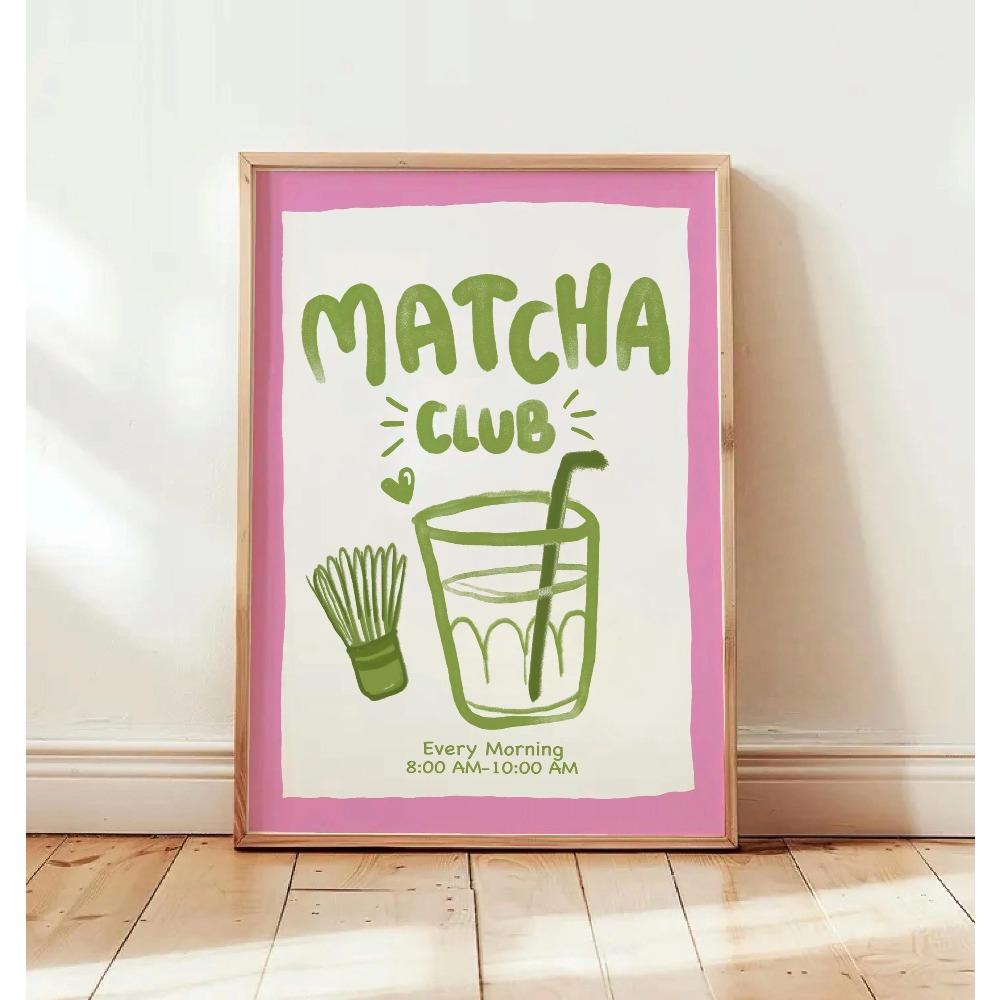 But First Cafecito Quotation Canvas Print Minimalist Matcha Club Spanish Wall Art Poster for Modern Living Room Cafe Home Decor