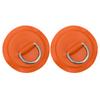 D Ring Pad Patch PVC Inflatable Boat Raft Dinghy Canoe Surfboard Kayak Tie Down FittingOrange