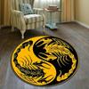 Modern Yin and Yang Round Carpet Gossip Round Carpet Living Room Bedroom Carpet Non-slip Carpet Photography Props Birthday Gift