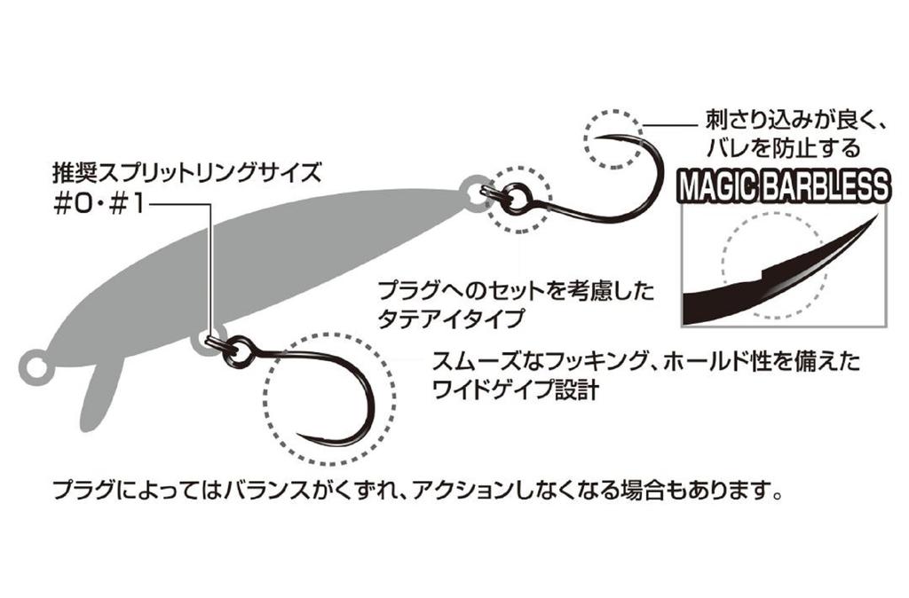 Decoy AH-3 Крючки для одинарных приманок с точечной пробкой, размер 10 (1429)