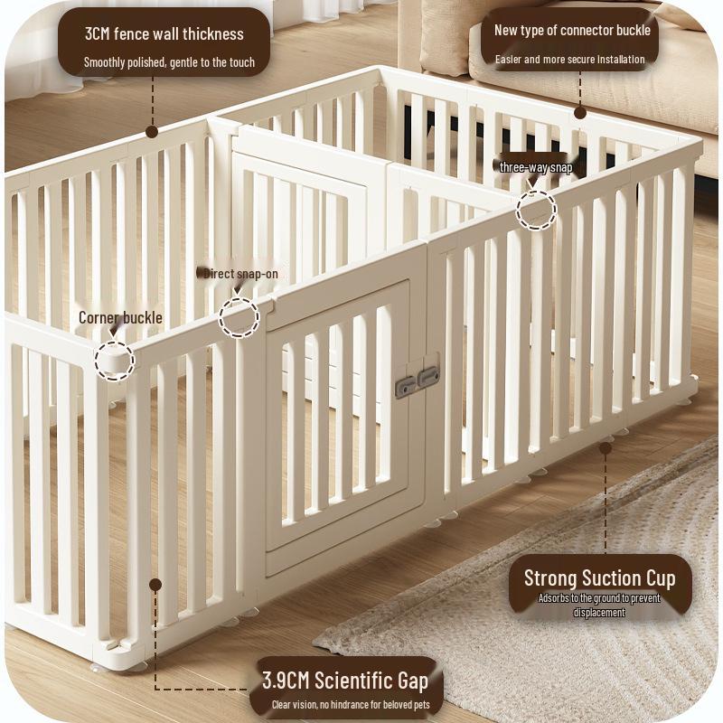 Indoor Dog Safety Barrier - Pet Fence & Anti-Escape Cage for Small Dogs
