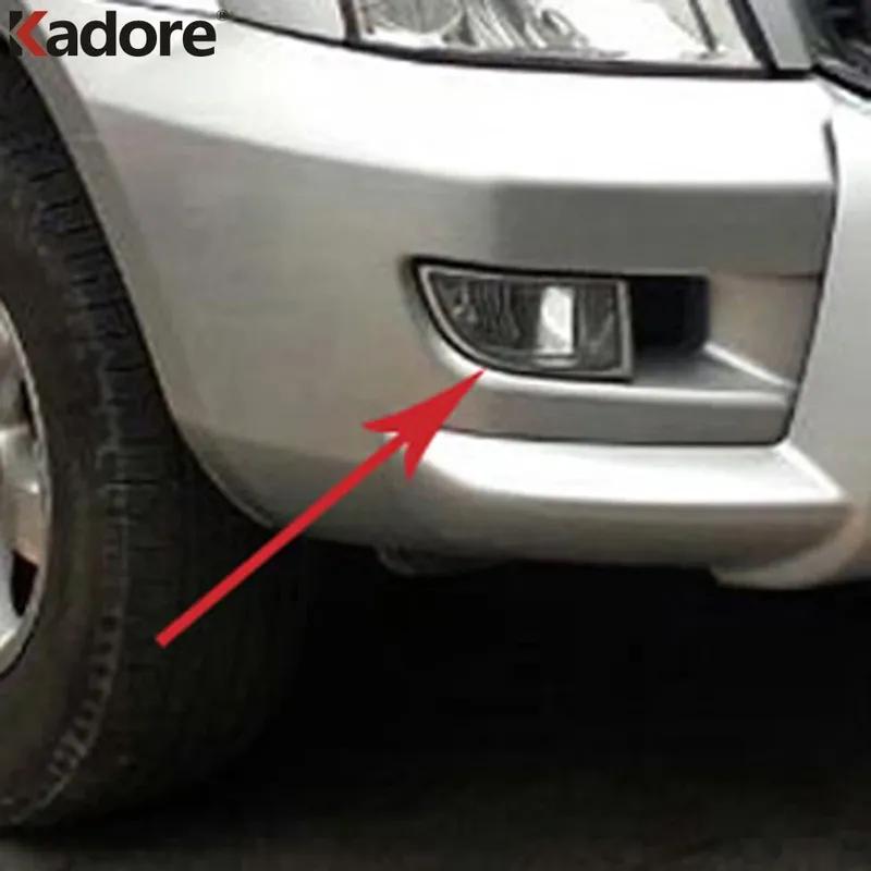 Для Toyota Land Cruiser Prado FJ120 2003-2007 2008 2009 Хромированные Накладки на Рамки Передних Противотуманных Фар Авто Аксессуары