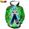 Sweatshirt Kids Hoodie 3D Print Boys Girls Cartoon Sudadera Tops Super Saiyan Clothes