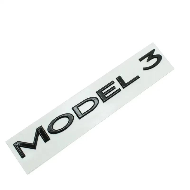 ysdkf1 Original 3D ABS Letters Logo For Tesla MODEL 3 Y Car Rear Tailgate Trunk Emblem Badge Decal Stickers Auto Styling Accessories