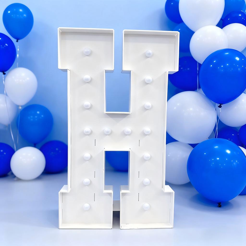 С светодиодной подсветкой Cool White, Letter KT Board 4 фута/120 см – Фон для свадьбы, дня рождения, Декор, Декор для выпускного вечера – Световой знак-вывеска