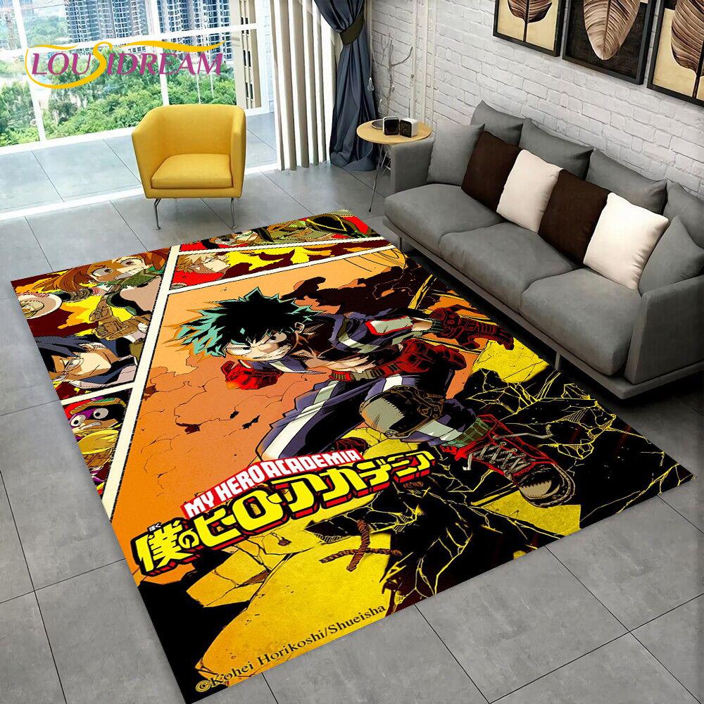 My Hero Academia, японский коврик в стиле аниме, коврик для гостиной, спальни, дивана, коврик для двери, детский нескользящий напольный коврик