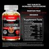Super Potent Testosterone Supplement - Tested Booster for Men Natural Endurance and Strength Energy Boost Cognitive Improvement 120 Capsules