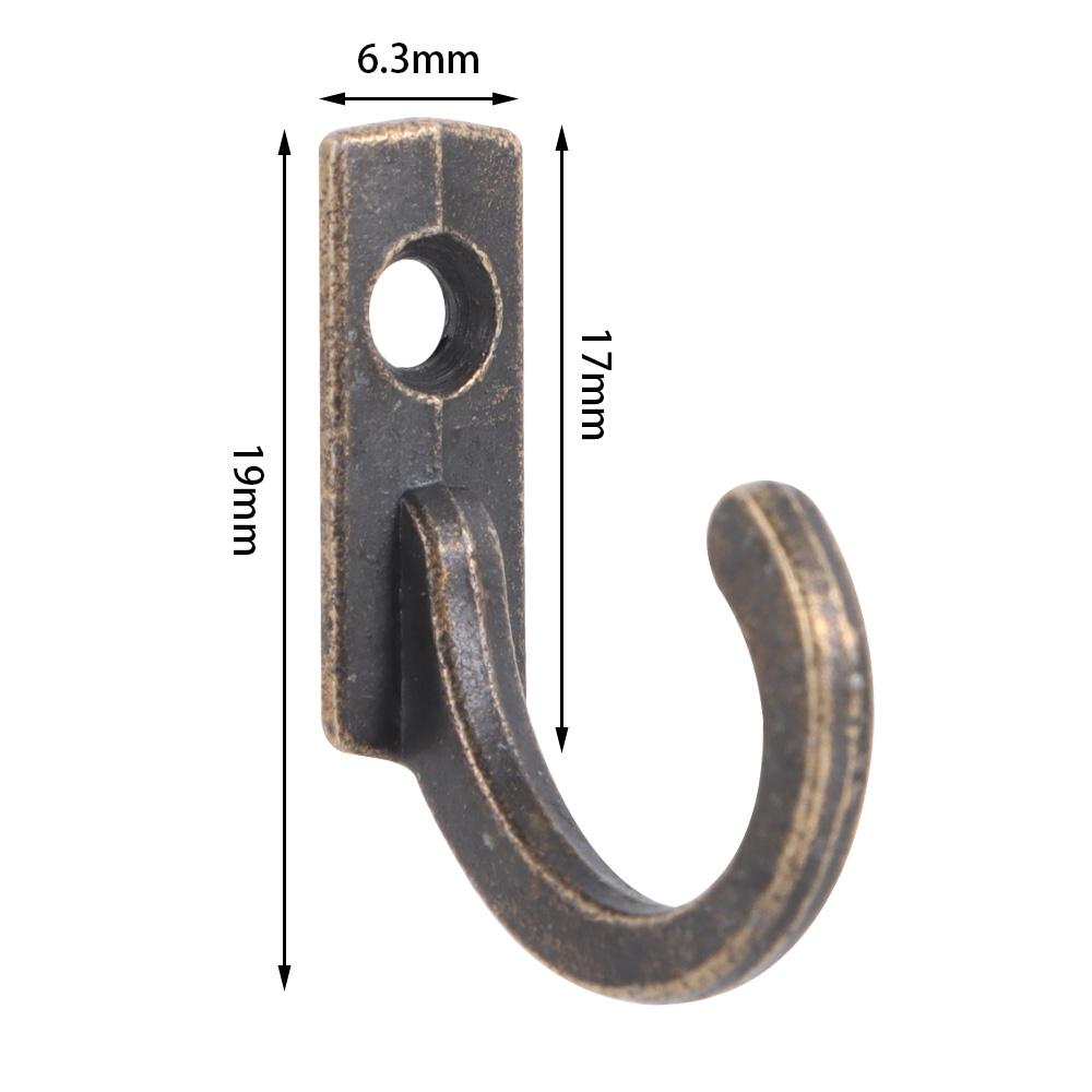 Clothes Towel Organizer Shelf Storage Single Prong Hook Metal Antique Hooks Coat Hanger Wall Door