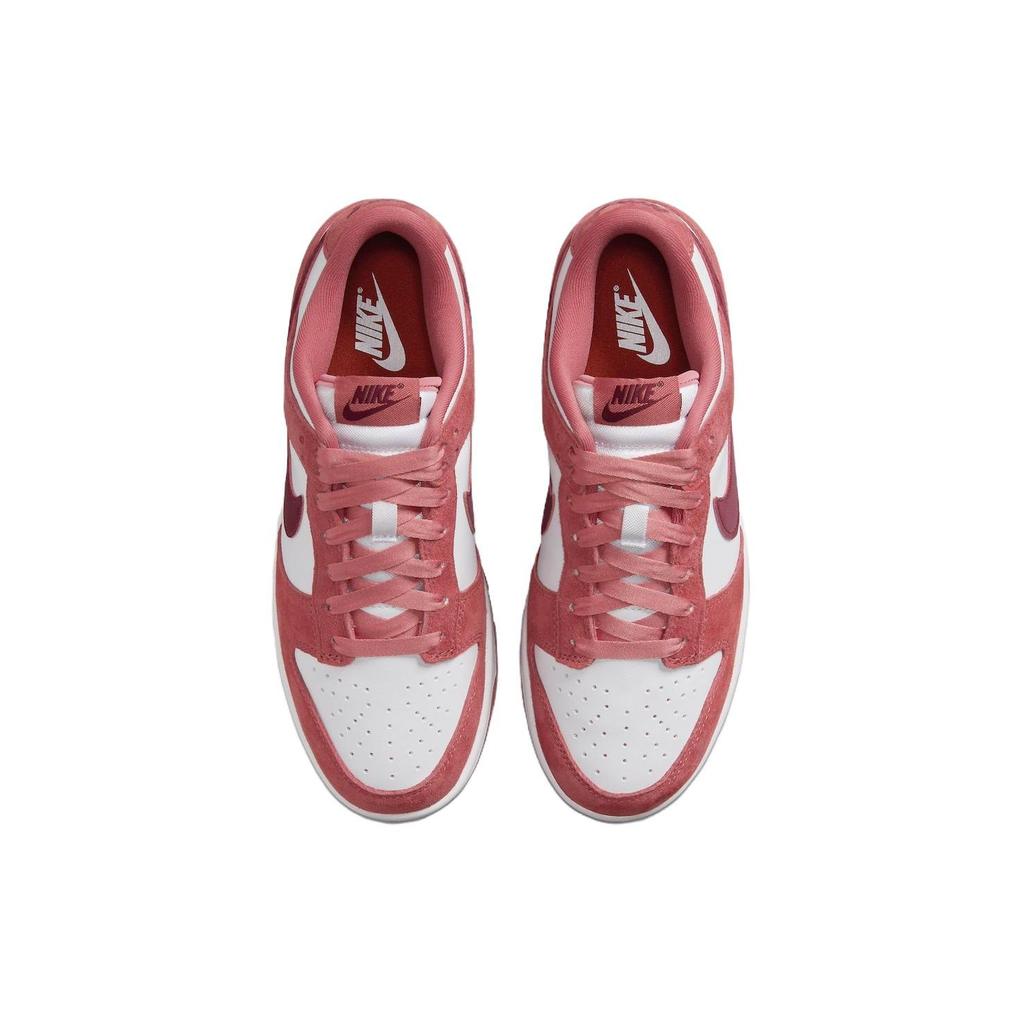 Nike Женские кроссовки Dunk Low ко Дню святого Валентина 2024, розовые, белые, красные, FQ7056-100