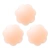 Plus Size Pads Trendy Comfortable 2Pcs Invisible Shiny Nipple Round Reusable Covers Flower Heart Women Silicone Bra