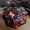 Houston basketball Graffiti Art Umbrella 8-Frame for Travel, Camping, Casual Lightweight Portable Umbrella, Essential for Every Family Holidays Gift