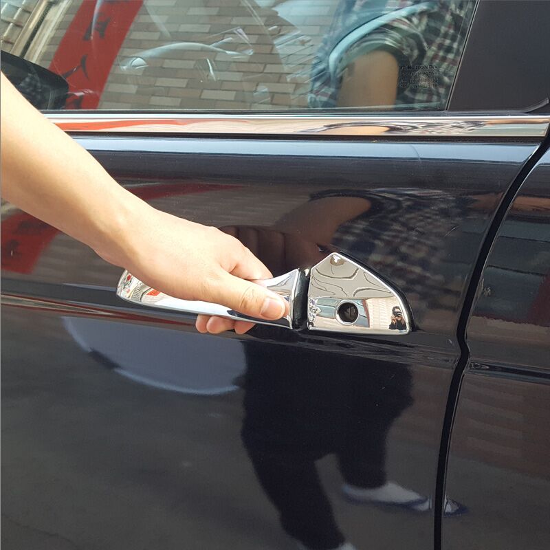 Для Honda Accord 2008-2013 углеродное волокно хромированная наклейка на ручку боковой двери автомобиля Стайлинг